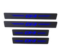 LOUYTGRF Cover step door edge inlet protection molding for Maz-da 3 6 CX5 CX30 SKYACTIV models,Scuff guard threshold,Car door sill scuff plate cover.,Cx3 Blue