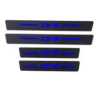 LOUYTGRF Cover step door edge inlet protection molding for Maz-da 3 6 CX5 CX30 SKYACTIV models,Scuff guard threshold,Car door sill scuff plate cover.,Cx5 Blue