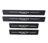 LOUYTGRF Cover step door edge inlet protection molding for Maz-da 3 6 CX5 CX30 SKYACTIV models,Scuff guard threshold,Car door sill scuff plate cover.,Skyactiv White