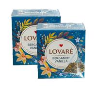 Lov-are Bergamot Vanilla Black Tea 30G - 15 * 2G Pyramid Tea Bags, Aromatic Flavored Black Tea with Natural Bergamot and Vanilla, Product of Ukraine Pack Of 2