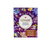 Lov-are Oriental Assorted 48G Black Tea Bags With Fruits And Flower Petals Individually Wrapped Gift Box Sets for Tea Lovers 32 Tea Bags of 2G Product of Ukraine Pack of 1