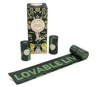 LOVABLE LIVINGS 100% Compostable & Biodegradable Dog Poop Bags - Extra Large, Leak-Proof, Tear-Resistant, Odour proof, Pet Waste Bags (Green - Unscented, 10 rolls / 150 bags)