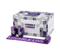 LOVABLE LIVINGS 100% Compostable & Biodegradable Dog Poop Bags - Extra Large, Leak-Proof, Tear-Resistant, Pet Waste Bags (Purple - Lavender scented, 50 rolls - 750 bags with dispenser + 2 travel box)