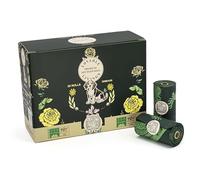 LOVABLE LIVINGS Dog Poop Bags 300 Count - 100% Compostable and fully Biodegradable Pet Waste Bags, Extra Large Leak-Proof Tear-Resistant. Made from certified cornstarch, Green- Unscented