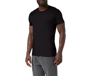 Lovable Men's Stretch Cotton Girocollo T-Shirt, Black (Nero 004), M