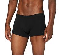 Lovable Men's Supima Stretch Cotton Boxer Briefs, Black, XXL