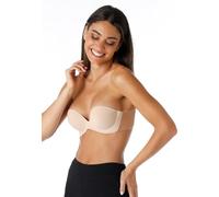 LOVABLE Push-up with Adhesive Cups and Transparent Sides Women's Bra, Skins, L