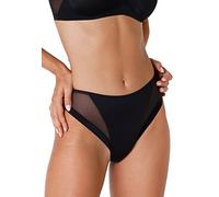 Lovable Women Slip Midi SGAMBATO Invisible Ultralight Underpants, Black (004-nero), Size 5 / XL