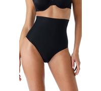 Lovable Women's Contenitiva E Modellante, Mutande Slip A Vita Alta in Microfibra Tecnica, Intimo Funzionale, Shapewear, Smooth Shaping Sheath, Black, L