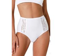 Lovable Women's Cotone Pizzo Charm Underwear, White, L