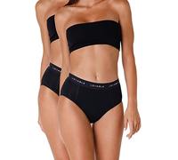 Lovable Women's Underwear with High Waist and Strong Flow Period Panties Bi-Pack Menstrual Cycle Briefs Heavy (Pack of 2), Nero, XL