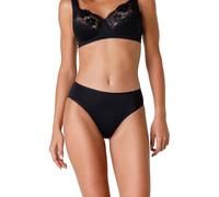 Lovable Women's Slip Midi Invisible Underpants, Black (004-NERO), 4 / L