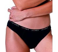 Lovable Women's Underwear with Normal Fluss Period Panties Bi-Pack, Nero, M (Pack of 2)