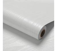 LOVADA White Wood Grain Peel and Stick Wallpaper - 90cm x 508cm Roll, Extra Large Self-Adhesive for Full Wall Covering and DIY Projects