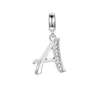 LOVANS Bead Alphabet Charms with 925 Sterling Silver DIY Letter Initial A Dangle Charm Beads fit European Bracelets Jewelry Gifts for Women