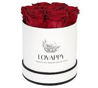 LOVAPPY Preserved Rose in a Box - Eternal rose box with Long Lasting Roses - Forever Flowers Mum Birthday Gifts for Mum, for Her - Wife Gifts (7 Red)