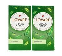 Lovare's Special Green Tea Bags 36G Fine Grean Tea from China Tea Bags Individually Wrapped Gift Box for Tea Lovers 24 Tea Bags of 1.5G Fine Green Tea Bags Product of Ukraine Pack Of 2