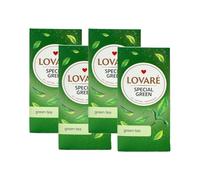 Lovare's Special Green Tea Bags 36G Fine Grean Tea from China Tea Bags Individually Wrapped Gift Box for Tea Lovers 24 Tea Bags of 1.5G Fine Green Tea Bags Product of Ukraine Pack Of 4