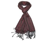 LOVARZI Womens Scarf Red and Grey - Glittering stylish party winter scarfs for ladies - Pashminas Scarves