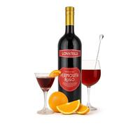 Lovatelli Vermouth Rosso - Premium Italian Red Vermouth - Bold, Aromatic Aperitif with Rich Herbal Notes - 750ml Bottle - Perfect for Cocktails or Sipping Straight