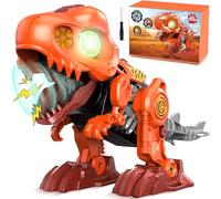 Lovchil Large Age 3+ Take Apart Dinosaur Toys For Kids with LED Eyes and Sound DIY Construction Build Set Educational STEM for Boys Girls Automatic Dinosaur Toys with Tool For 3 4 5 6 7 8 9