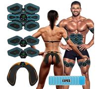 Lovcoyo ABS Trainer Muscle Stimulator, EMS Muscle Stimulator, 6 Modes & 19 Intensities Abs Workout Equipment, USB Rechargeable Tactical X Abs Stimulator Full Body Ab/Hip Trainer