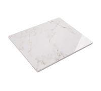 Lovdeco Luxury White Marble Pastry Board, Pastry Board For Kitchen, Large Calacatta Gold Marble Slab Gift With Non-Slip Feets, 16x20 Inch, 1 Piece