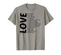 love, 1st Corinthians 13: 4-8 T shirt T-Shirt