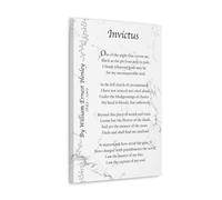 Love 2 Be Personal Invictus Poem Print by William Ernest Henley Poetry Print | Invictus Poem Canvas Wall Art | Customisable Size & Colour Options