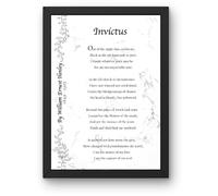 Love 2 Be Personal Invictus Poem Print by William Ernest Henley Poetry Print | Invictus Poem Poster Wall Art | Customisable Size & Colour Options