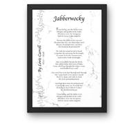 Love 2 Be Personal Jabberwocky Poem Poster Print by Lewis Carroll Poetry Print - Jabberwocky Poem Art | Customisable Size & Colour Options