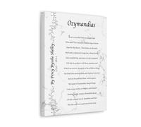 Love 2 Be Personal Ozymandias Poem Canvas Wall Art by Percy Bysshe Shelley Poetry Print | Ozymandias Poem Print | Customisable Size & Colour Options