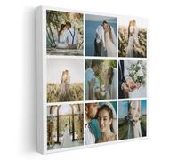 Love 2 Be Personal Personalised Canvas Collage Print - Add 9 Images, Text & Choose Your Colour - Custom Photo Collage Frame | Canvas Personalised Photo Gift