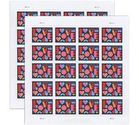 Love 2021 Forever Postage Stamps Sheet of 20 Postal First Class Valentine Wedding Celebration Anniversary Romance Party (40 Stamps)