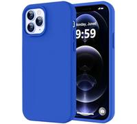 LOVE 3000 Compatible with iPhone 12 Pro Max Phone Case | Thickening 2.1 MM Liquid Silicone | Anti-Scratch Microfiber Lining | Full-Body Duty Heavy Protection Case for Men, Klein Blue