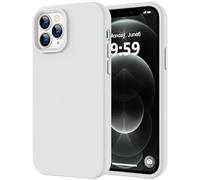 LOVE 3000 Compatible with iPhone 12 Pro Max Phone Case | Thickening Liquid Silicone | Anti-Scratch Microfiber Lining | Full-Body Duty Heavy Protection Case for iPhone 12 Pro Max Women Girls, White