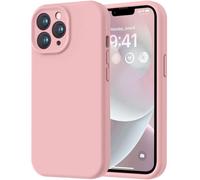 LOVE 3000 Designed for iPhone 13 Pro Max Case, Premium Silicone with [Soft Anti-Scratch Microfiber Lining] Shockproof Protective Phone Case for Men Women Girls 6.7", Pink Sand