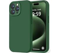 LOVE 3000 Designed for iPhone 15 Pro Max Case, Premium Silicone with [Soft Anti-Scratch Microfiber Lining] Shockproof Protective Phone Case for Men Women Girls 6.7", Green