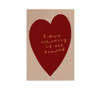 Love Actually Is All Around Art Poster Canvas Poster Bedroom Decor Landscape Office Room Decor Gift 16x24inch(40x60cm)