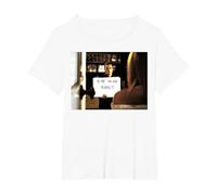 Love Actually to Me You are Perfect Movie Frame T-Shirt, Women's Plus, White, 1X