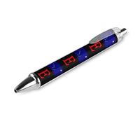 Love Alaska State Flag Retractable Ballpoint Pens Black Ink 0.5mm Fine Tip Ball Point Pencil Office Supplies