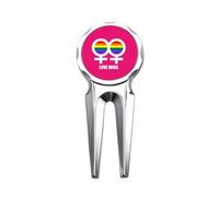 Love All Along Wins Art Deco Fashion Golf Divot Tool Golf Ball Marker Repair Tool