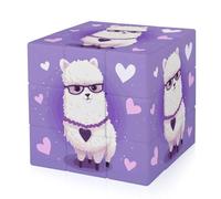 Love Alpaca Purple Magic Cube,The Original 3x3 Cube,Speed Cube Problem-Solving Brain Teaser,Easy Turning Sensory Puzzle Toy,Sensory Stress Relief Form Fidget Toys