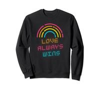 Love Always Wins - Gay pride LGBT Ally Rainbow Sweatshirt