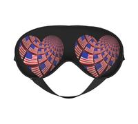 Love American Flag 10 Love American Flag Sleep Masks Adjustable Strap Soft Eye Mask for Women Men Travel Work Home