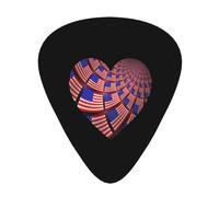 Love American Flag Guitar Picks Plectrums For Guitar Bass 12 Pack