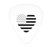 Love American Flag Guitar Picks Plectrums For Guitar Bass 12 Pack