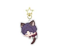 Love and Deepspace Keychain Collection, 2.36 Inch Rotating Tail Charm, Clear, General
