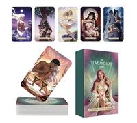 Love And Desire Tower Tarot Cards - 78-Card Deck For Beginners And Collectors | Romantic Insight Oracle For Parties Ad Soulmate Readings | Premium Quality Paper Divination Tool 78pcs