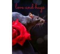 Love and hugs: Stylish notebook for rat lovers with a little rat on each lined page